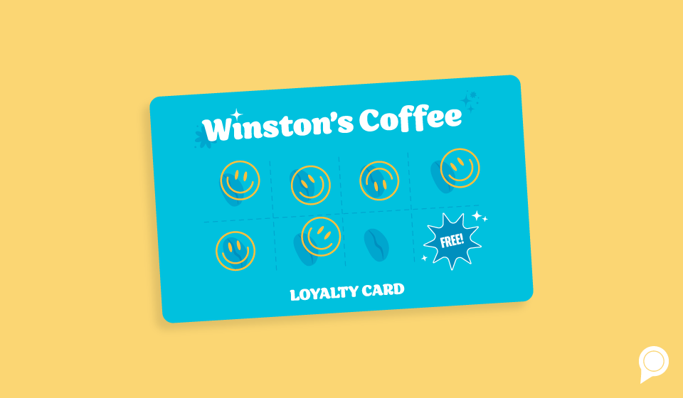 Loyalty card for coffee shop