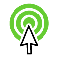 green target with mouse icon