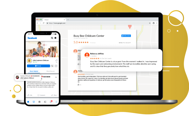 Review management for child care business 