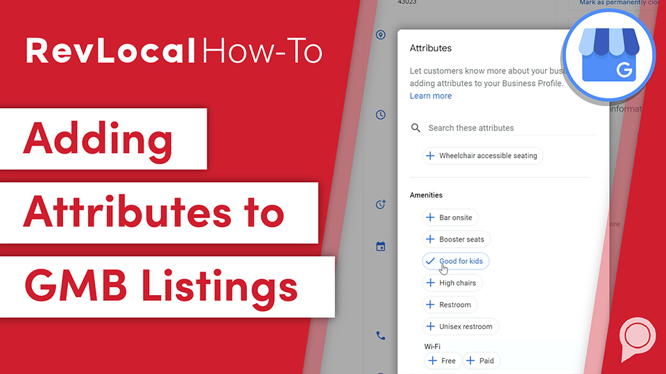 RevLocal How-To: Adding Attributes to GMB Listings