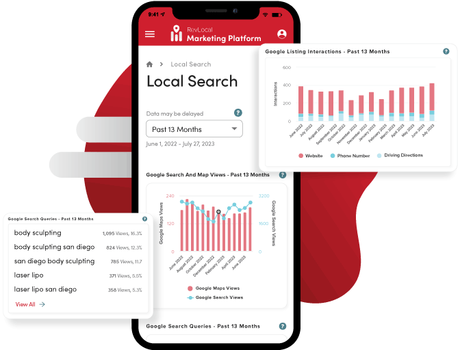 local search on marketing platform