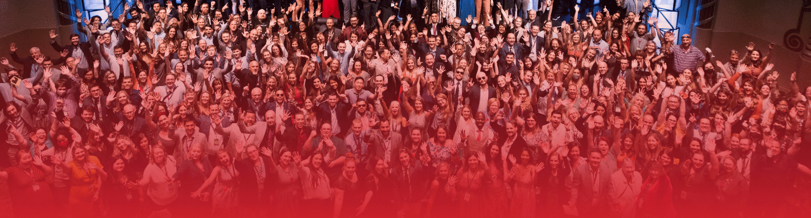RevLocal employee group photo at company meeting